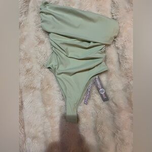 Misguided Beautiful One Shoulder Roman Goddess Bodysuit NWT! Women’s Size XS